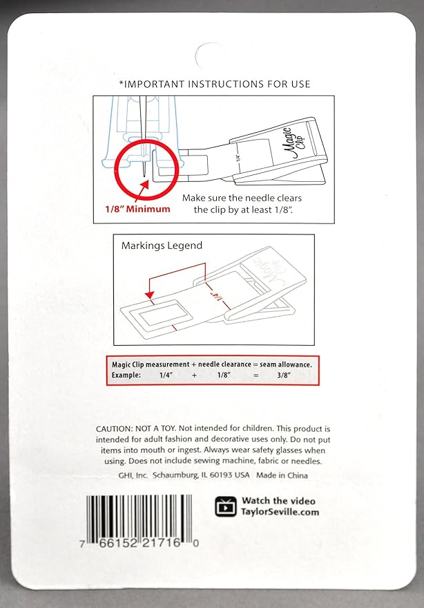 Magic Clip™ Extra Small – sy- och quiltklämmor, 12-pack
