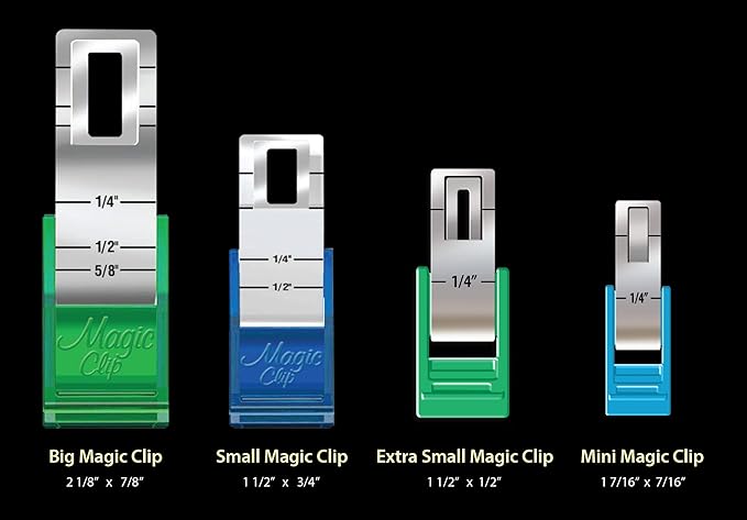 Magic Clip™ Extra Small – sy- och quiltklämmor, 12-pack