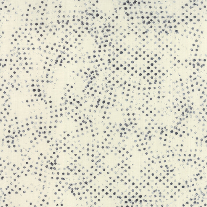 Zen Chic Modern Background Paper Charcoal Eggshell 1586-14, luonnonvalkoinen kangas tummanharmailla pisteillä