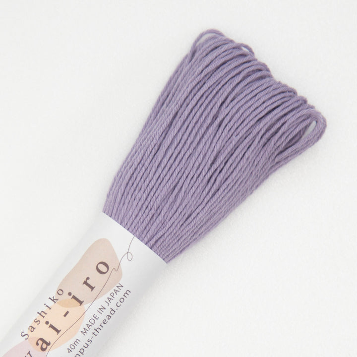 Olympus Sashiko-lanka Awai-iro A10 Mauve – murrettu liila sashikolanka 40m