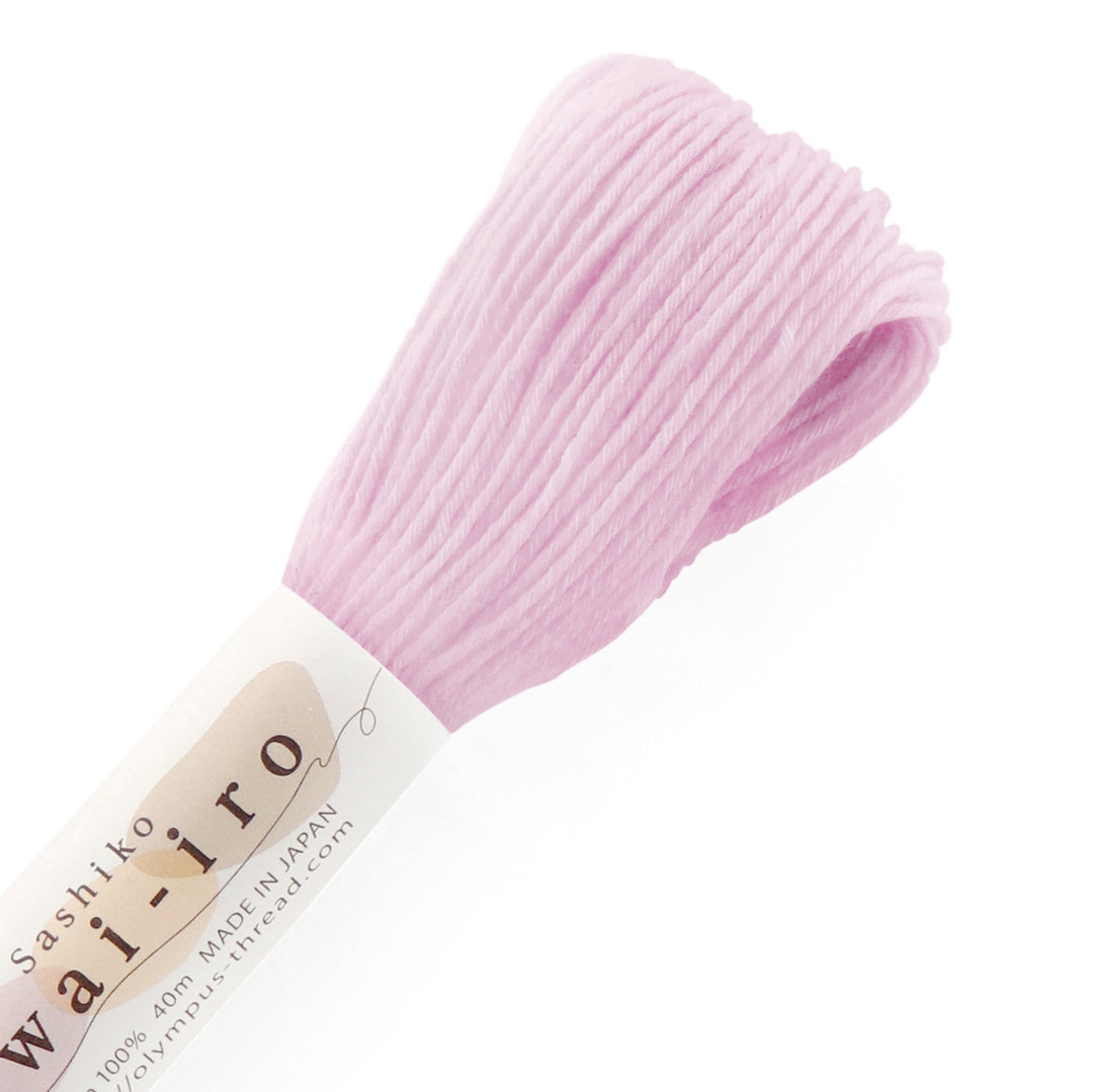 Olympus Sashiko-lanka Awai-iro A15 Lilac – vaaleanpunainen sashikolanka 40m