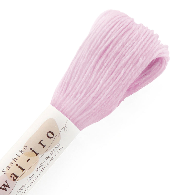 Olympus Sashiko-lanka Awai-iro A15 Lilac – vaaleanpunainen sashikolanka 40m