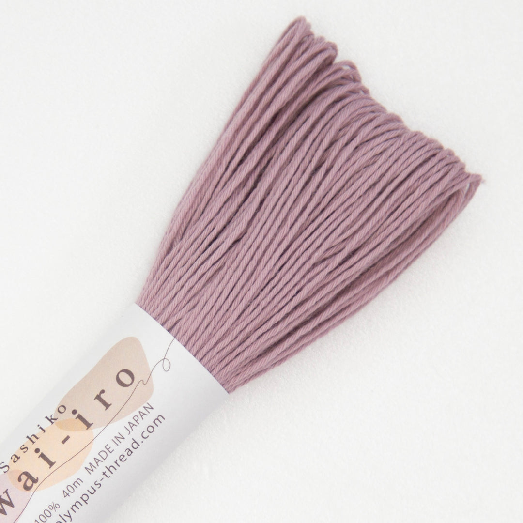 Olympus Sashiko-lanka Awai-iro A6 Dusty Pink – murrettu vaaleanpunainen sashikolanka 40m