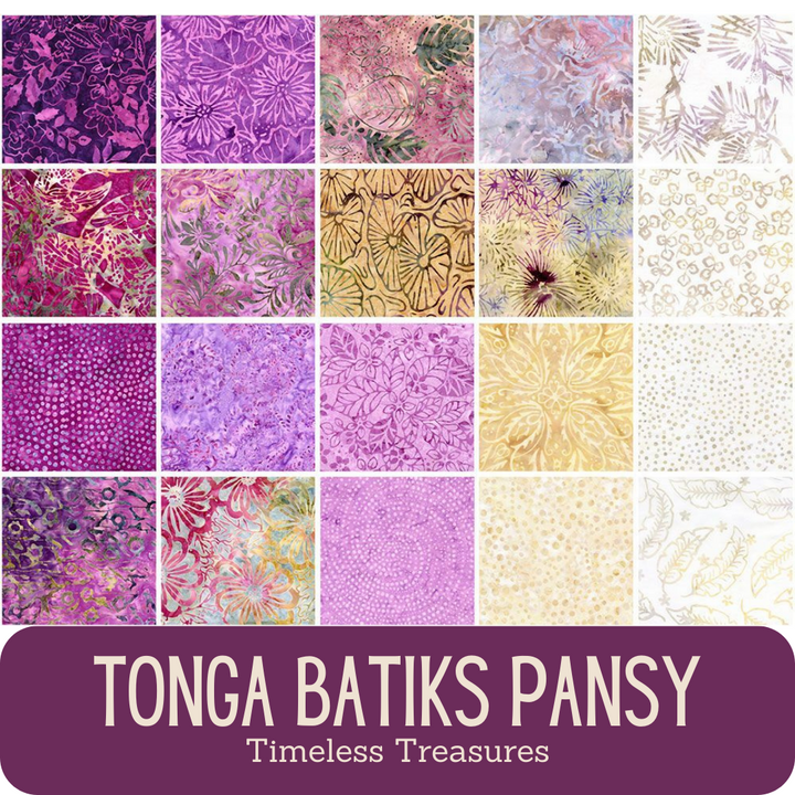 Tonga Batiks Pansy Bunch