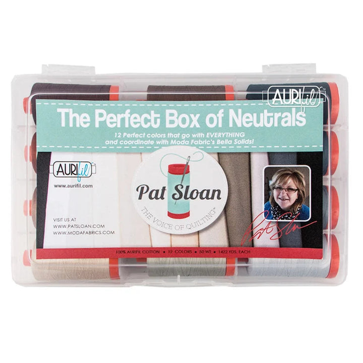 Rasia: Aurifil Perfect Box of Neutrals -lankapaketti lahjarasiassa