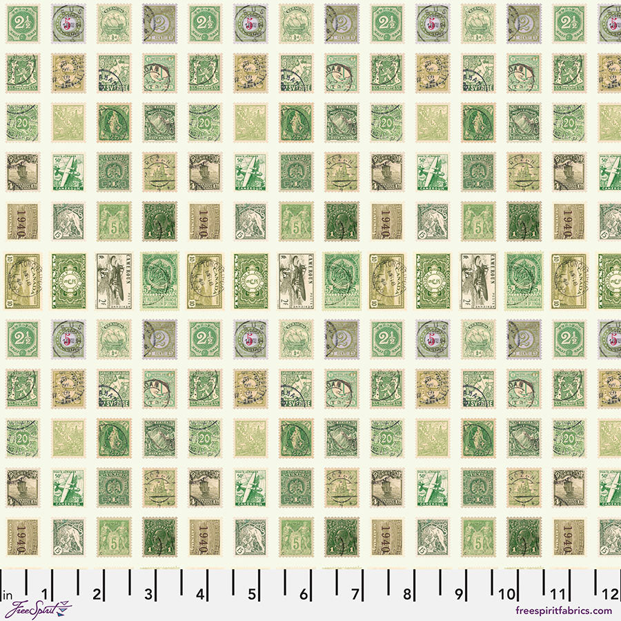 Tim Holtz Palette Green Fat Quarter 10-delad tygbunt