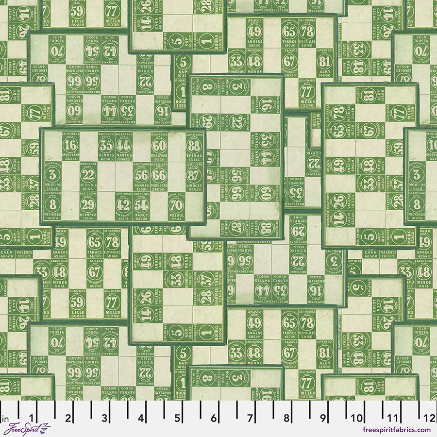 Tim Holtz Palette Green Fat Quarter 10-delad tygbunt