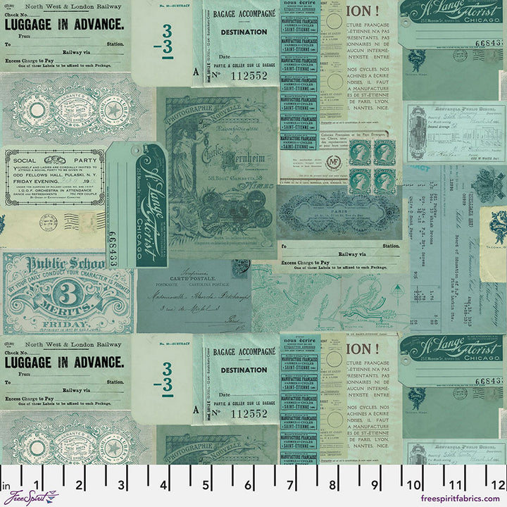 Tim Holtz Palette Teal FQ Bundle