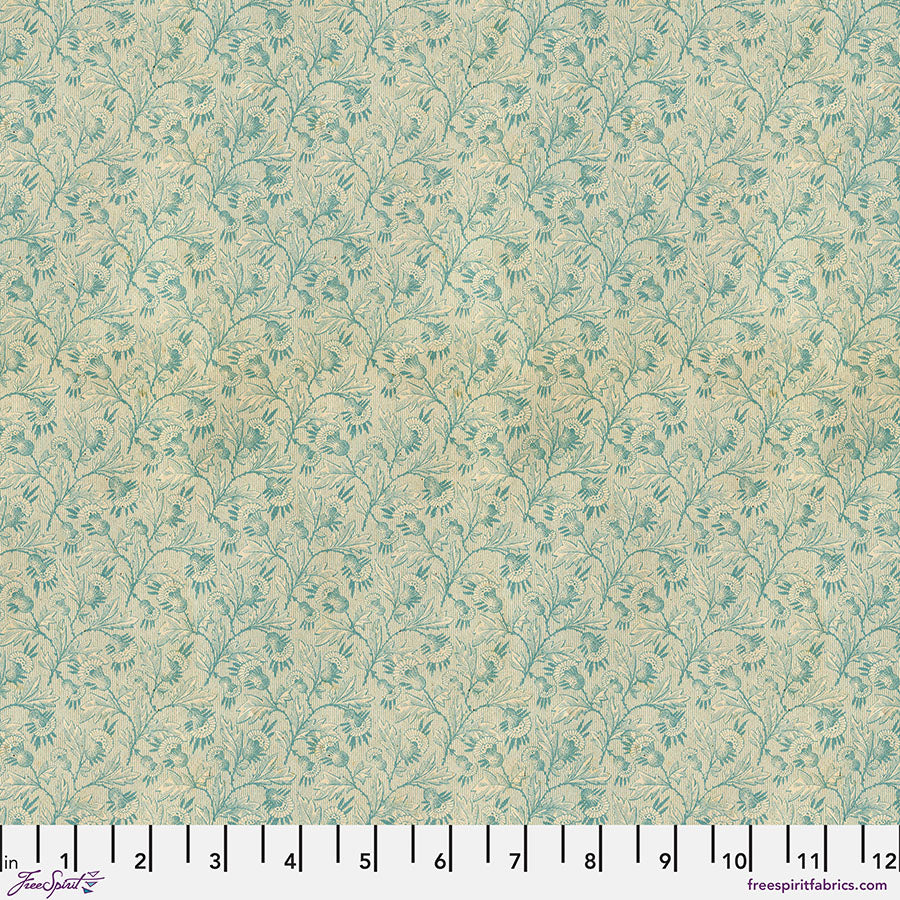 Tim Holtz Palette Teal Fat Quarter 10 stycken tygbunt