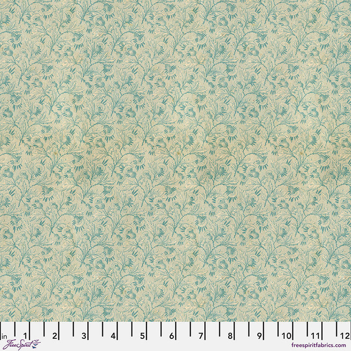 Tim Holtz Palette Teal Fat Quarter 10 stycken tygbunt