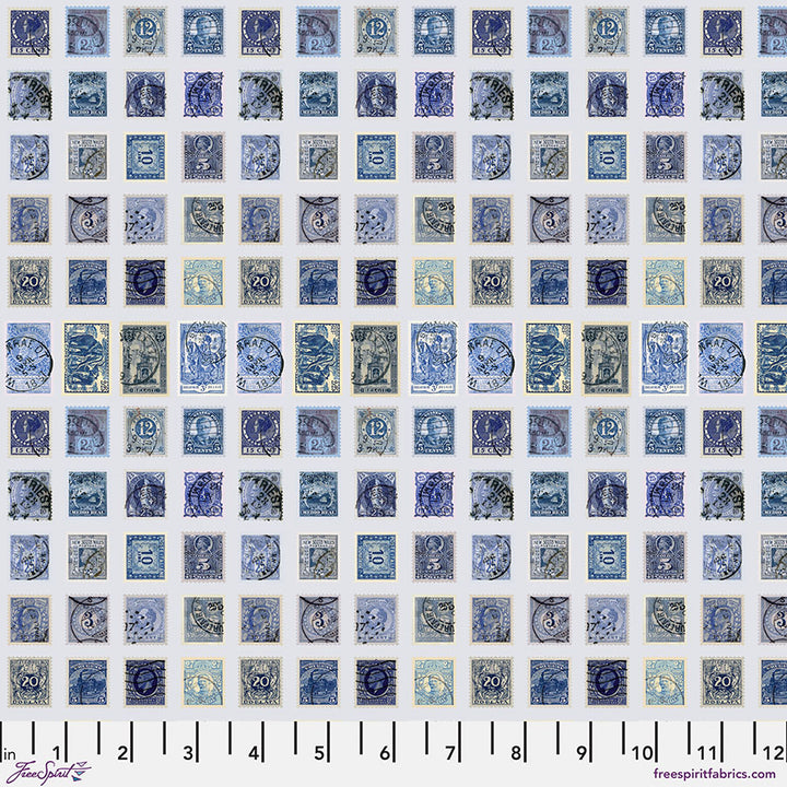 Tim Holtz Palette Indigo Fat Quarter 10-delad tygbunt