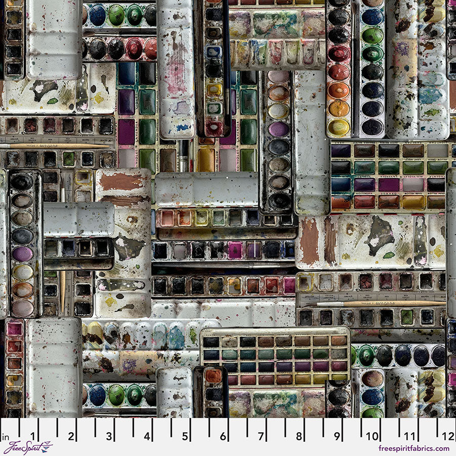 Tim Holtz Palette Flerfärgad Fat Quarter 10-delad tygbunt