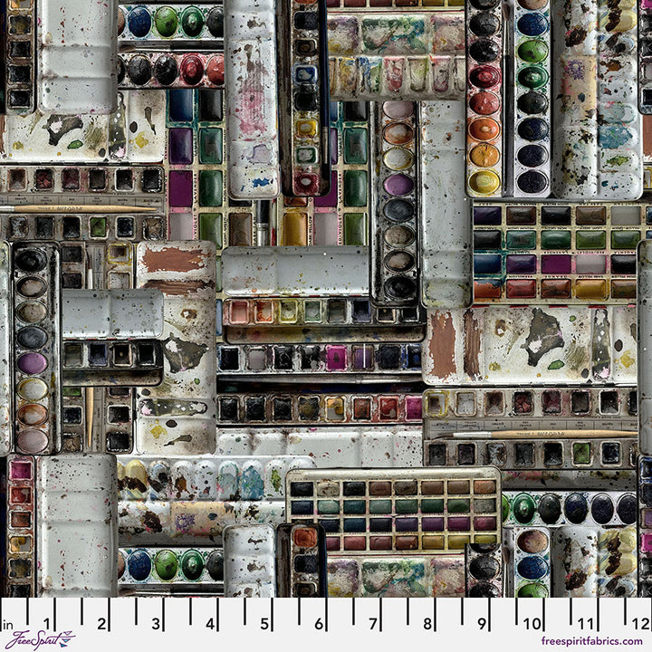 Tim Holtz Palette Multi Fat Quarter 10-Piece Fabric Bundle