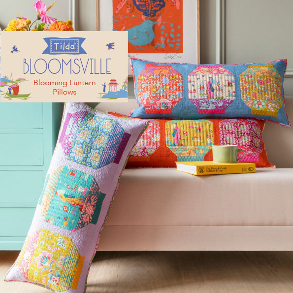 Tilda Bloomsville - Blooming Lantern Pillow Pattern - tyyny tilkkutyöohje ILMAINEN
