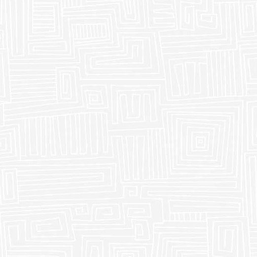 Ramblings RA7-725W White, valkoinen tone-on-tone puuvillakangas orgaanisella labyrinttikuviolla