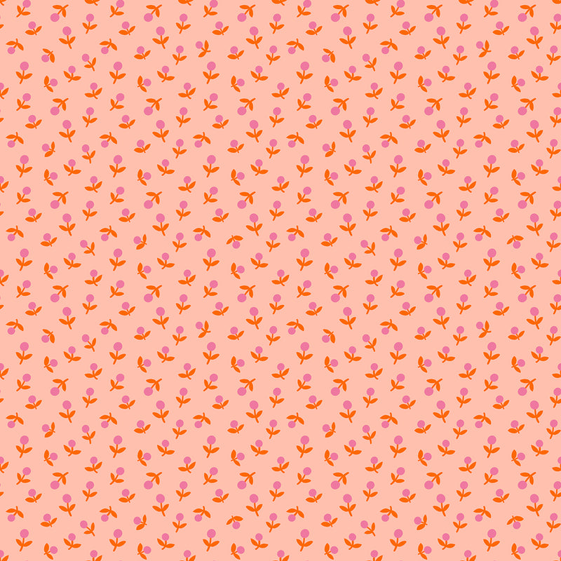 Ruby Star Society - Meadow Star Sprout Peach RS4103-12 puuvillakangas