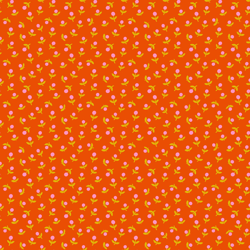 Ruby Star Society - Meadow Star Sprout Warm Red RS4103-13 puuvillakangas