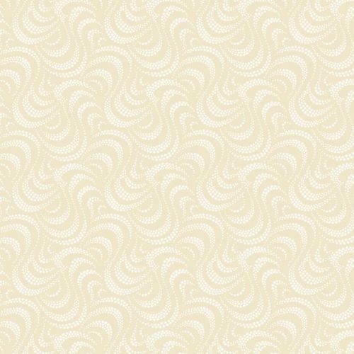 Ramblings RA11-770-01 Cream, kermansävyinen aaltoileva tone-on-tone puuvillakangas