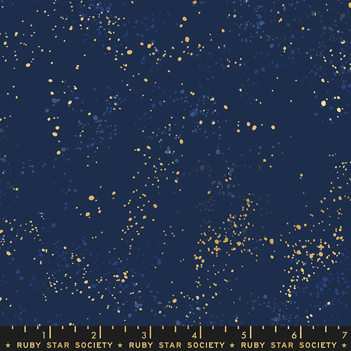 Ruby Star Society - Speckled RS5027-105M Navy metaillinen maaliroiske-tekstuurilla, suunniteltu Rashida Coleman-Halen toimesta.