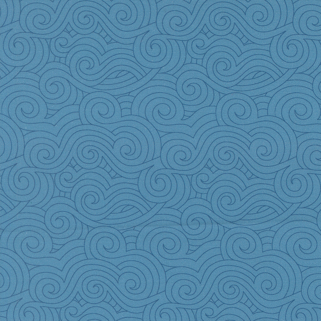 Sariditty High Flight 45065-16 Turbulence Lake vaaleansininen
pyörrekuvioinen puuvillakangas tilkkutöihin