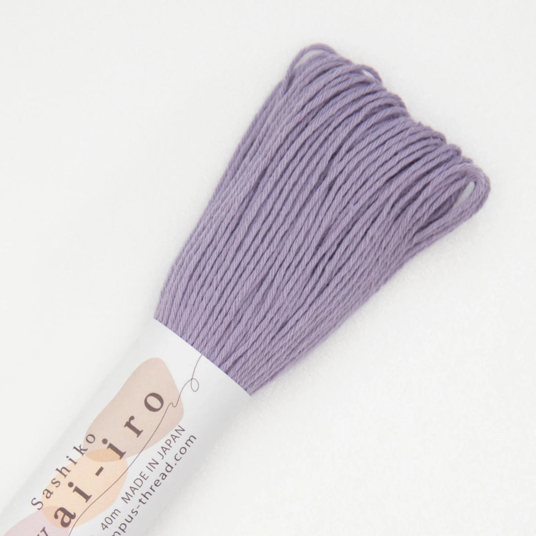 Olympus Sashiko-lanka Awai-iro A10 Mauve – murrettu liila sashikolanka 40m