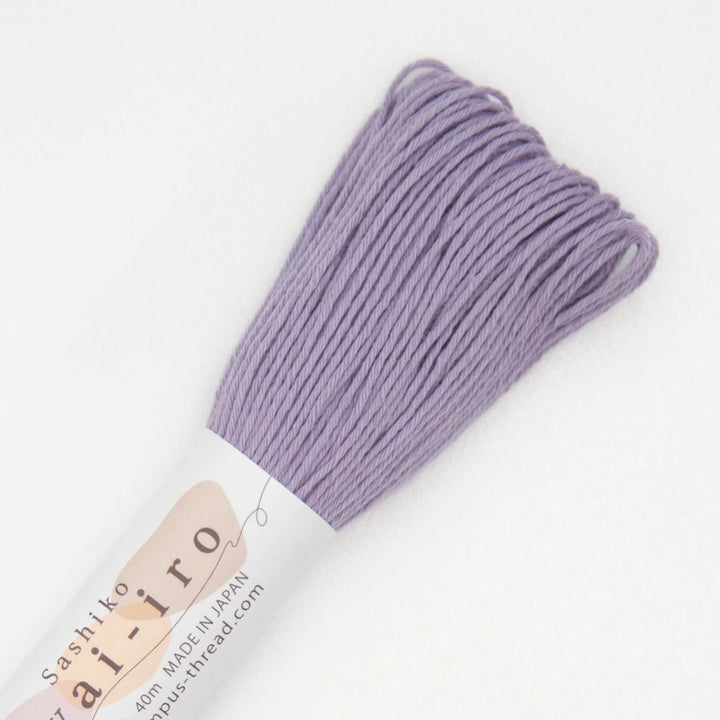 Olympus Sashiko-lanka Awai-iro A10 Mauve – murrettu liila sashikolanka 40m