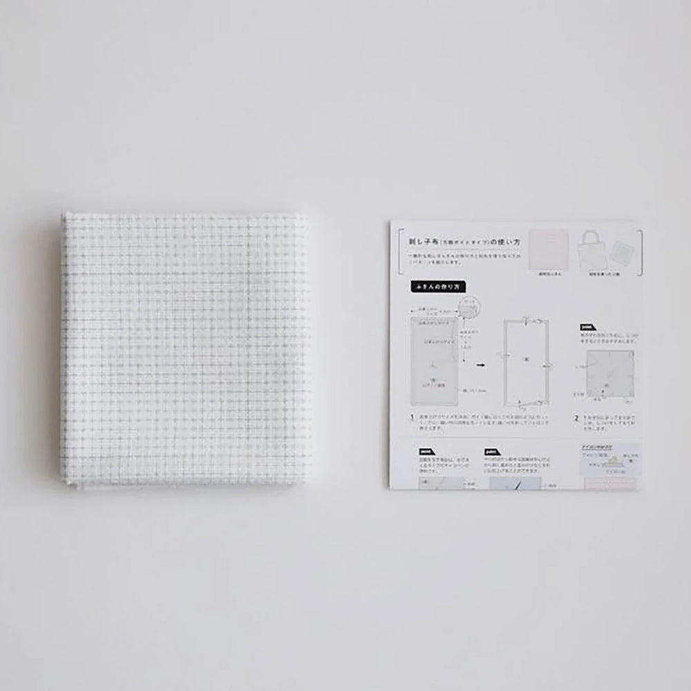 Daruma sashiko kangas ristikkoruudukolla 50x108 cm japanilainen kirjontakangas vesiliukoisilla merkinnöillä