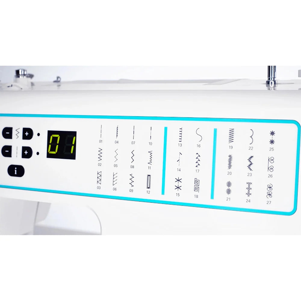 Smarter by Pfaff 260c ompelukone, elektroninen, 27 ommelta, kovakantinen suojakotelo