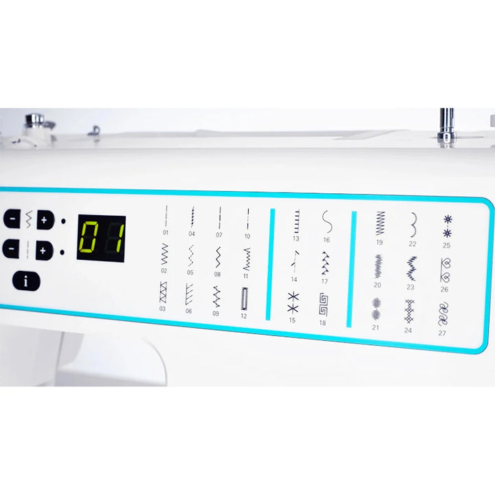 Smarter by Pfaff 260c ompelukone, elektroninen, 27 ommelta, kovakantinen suojakotelo