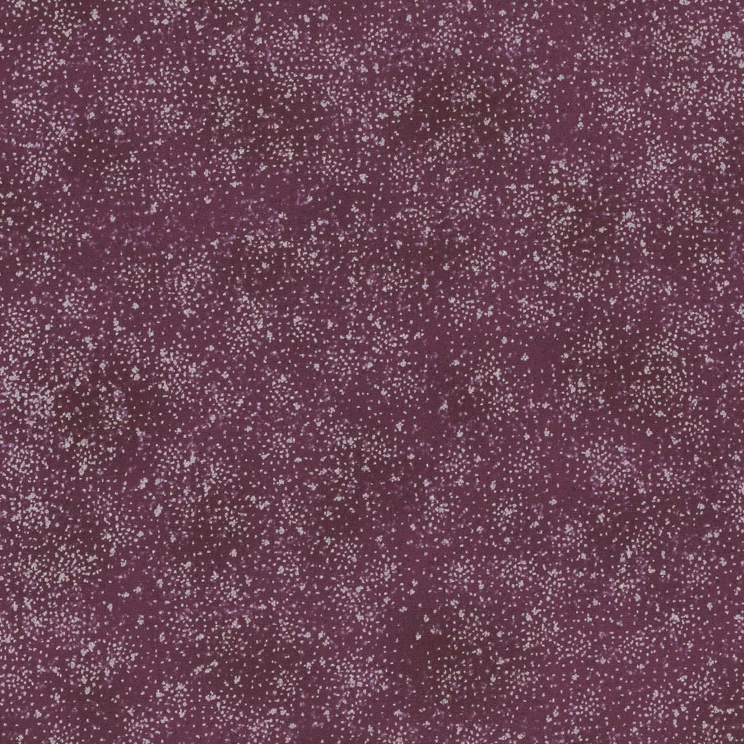 Violetti joulukangas, jossa hopeisia täpliä – Stof Fabrics We Love Christmas