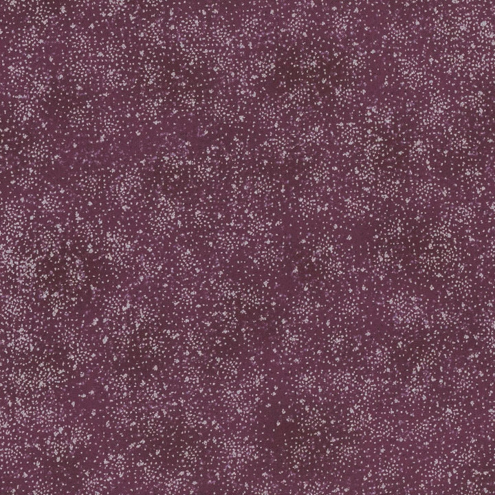 Violetti joulukangas, jossa hopeisia täpliä – Stof Fabrics We Love Christmas