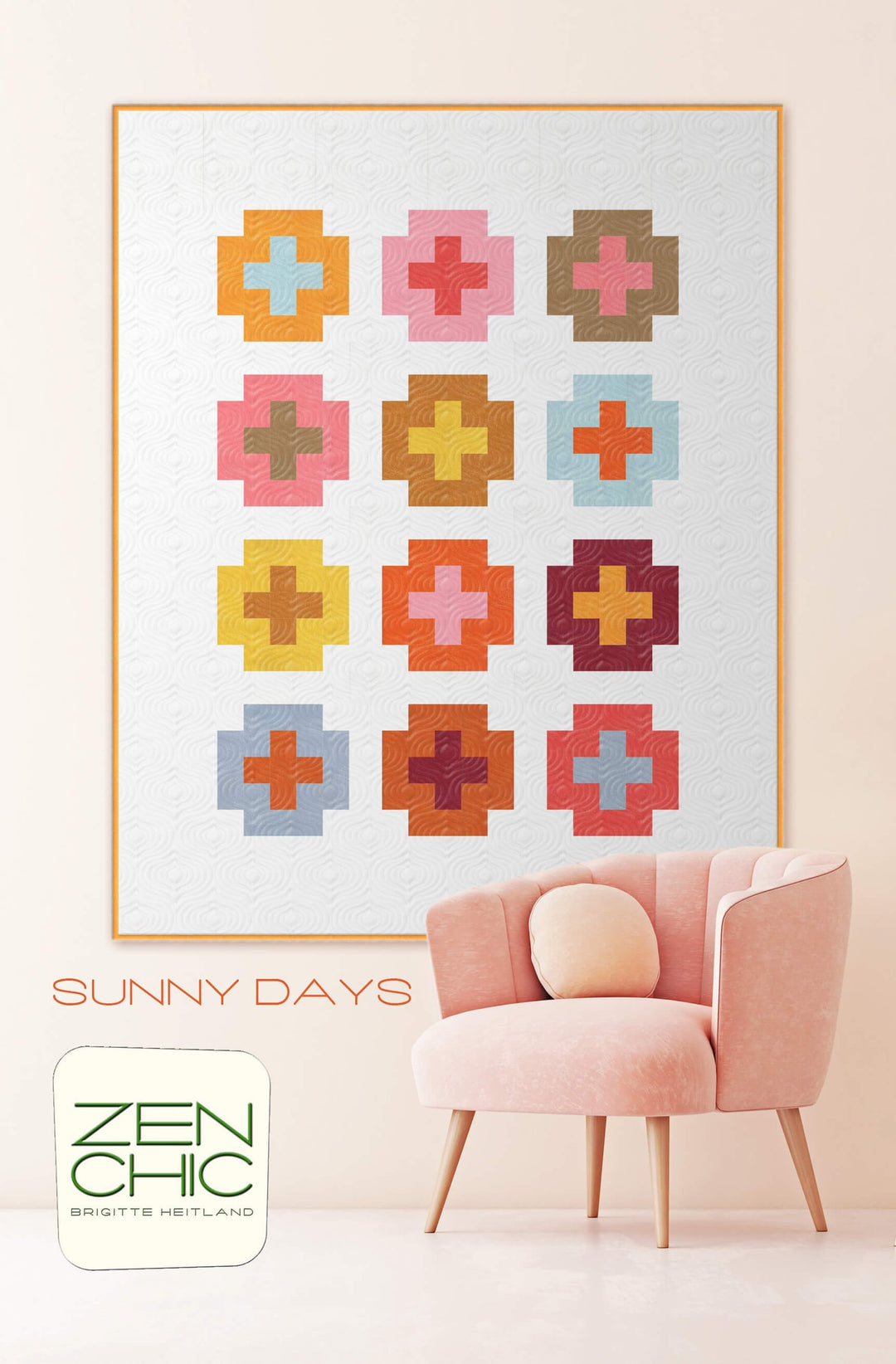 Suny Days Quilt Pattern Zen Chic ZCSN-QP tilkkutyöohje