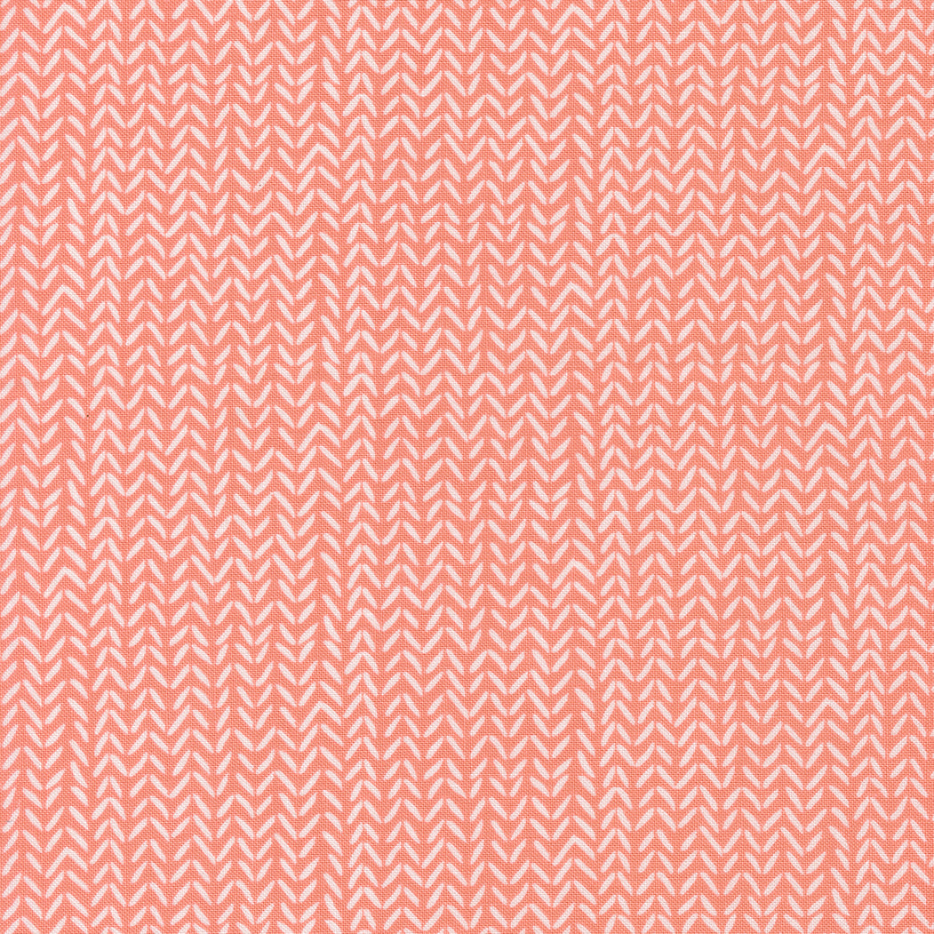 Sweetwaterin Lucky kokoelman Stroll Flower kangas, vaaleanpunaisella pohjalla geometrisia kuvioita