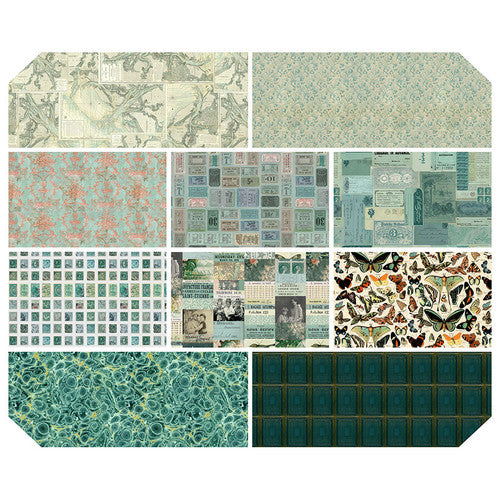 Tim Holtz Palette Teal FQ Bundle