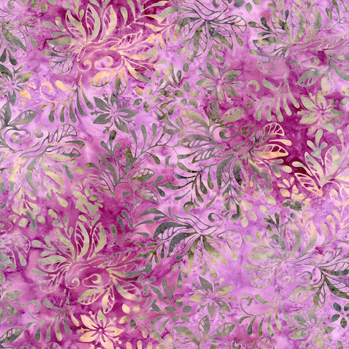 Tonga Pansy - Fansy Florals Thistle B2161 puuvillakangas batiikki