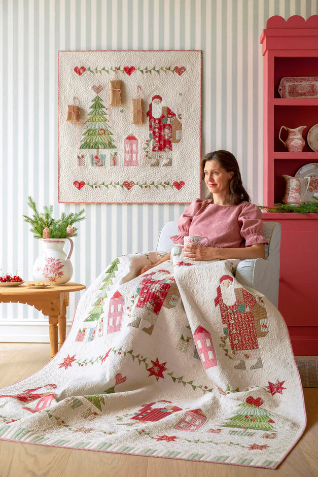 Tilda - Merry Little Christmas - Vinterfåglar Patchwork Kit (blågrön)