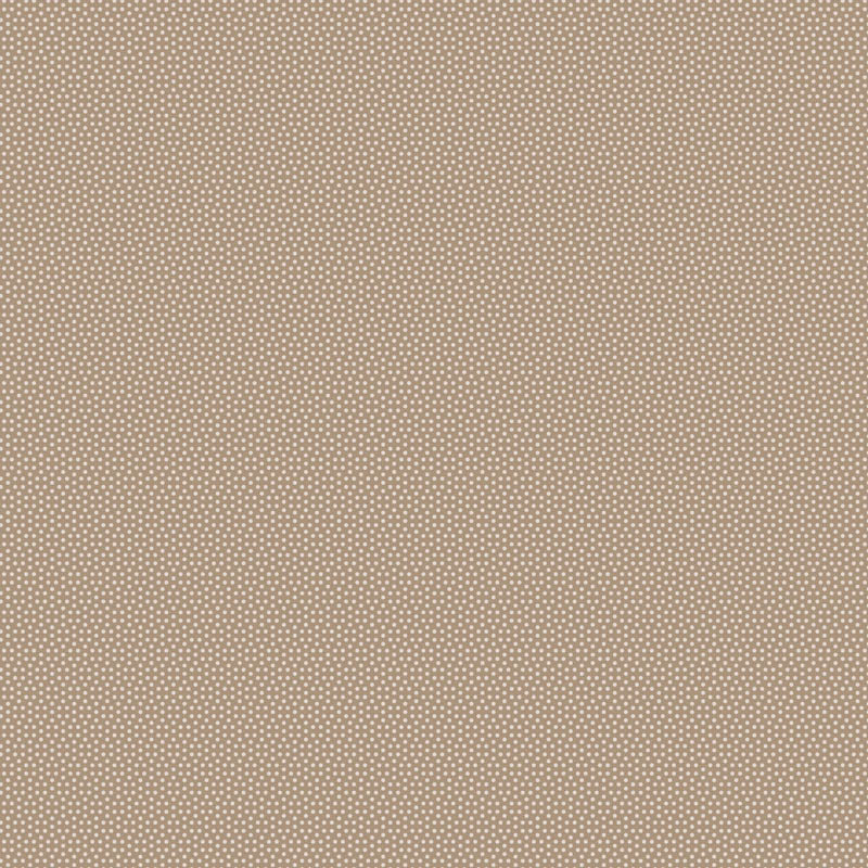 Tilda Poppy Seed Mouse 130174 – beige värinen puuvillakangas, jossa pieniä vaaleita pilkkuja.