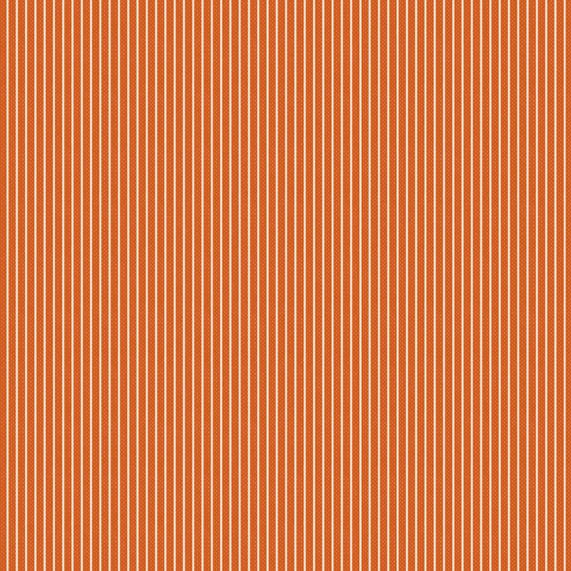 Tildan Creating Memories syksy kokoelmasta oranssi lankavärjätty chambray kangas, ohuilla raidoilla
