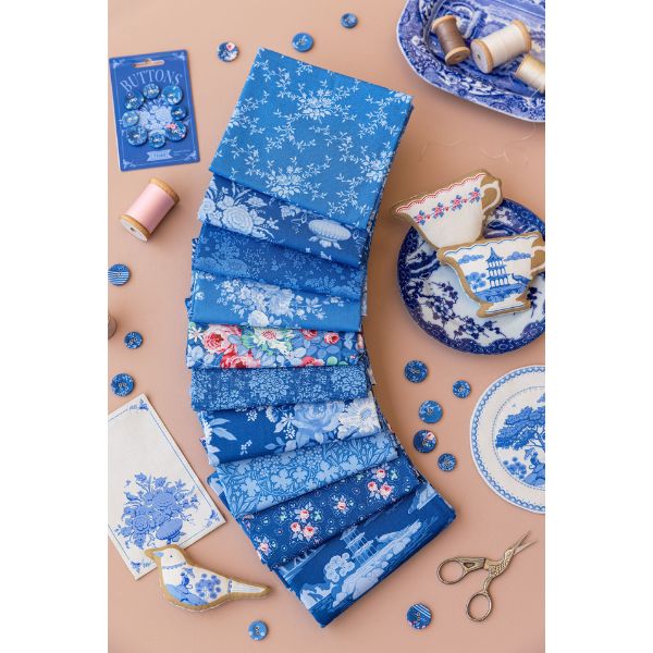 Tildan Something Blue kokoelman tummansinisia kankaita 10 kpl