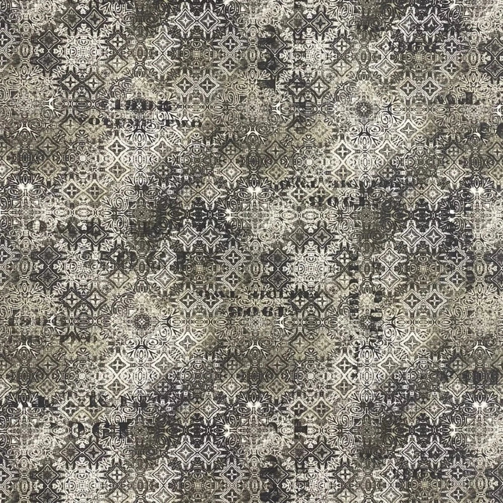 Tim Holtzin Eclectic Elements/Abandoned kokoelmasta Faded Tile Neutral kangas on mahtava pohjakangas tilkkutöihin.