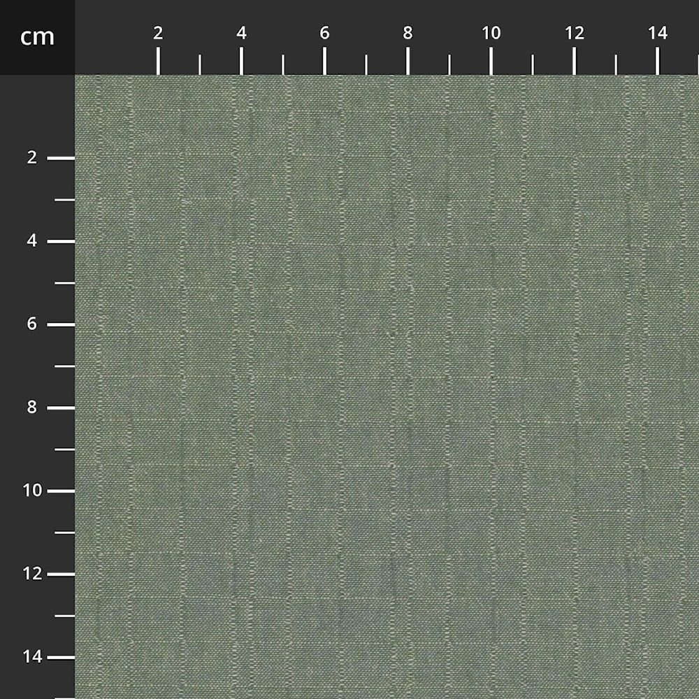 Tochio Lankavärjätty 4547-416  vaaleanvihreä lankavärjätty puuvillakangas, Stof Fabrics, 112 cm leveä