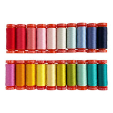 Load image into Gallery viewer, Aurifil Tula Pink Besties 20 Smal Spool 50wt Thread Box PREORDER
