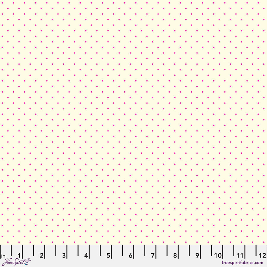 FreeSpirit Fabrics Tula Pink True Colors Tiny Dots Cosmic - 100% puuvillakangas tilkkutöihin, askarteluun ja ompeluprojekteihin.