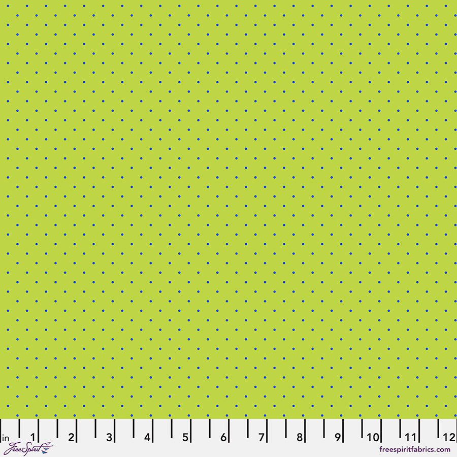 FreeSpirit Fabrics Tula Pink True Colors Tiny Dots Meadow - 100% puuvillakangas tilkkutöihin, askarteluun ja ompeluprojekteihin.