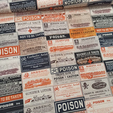 Load image into Gallery viewer, Tim Holtz, Frightful - Apothecary PWTH072.8MULT puuvillakangas
