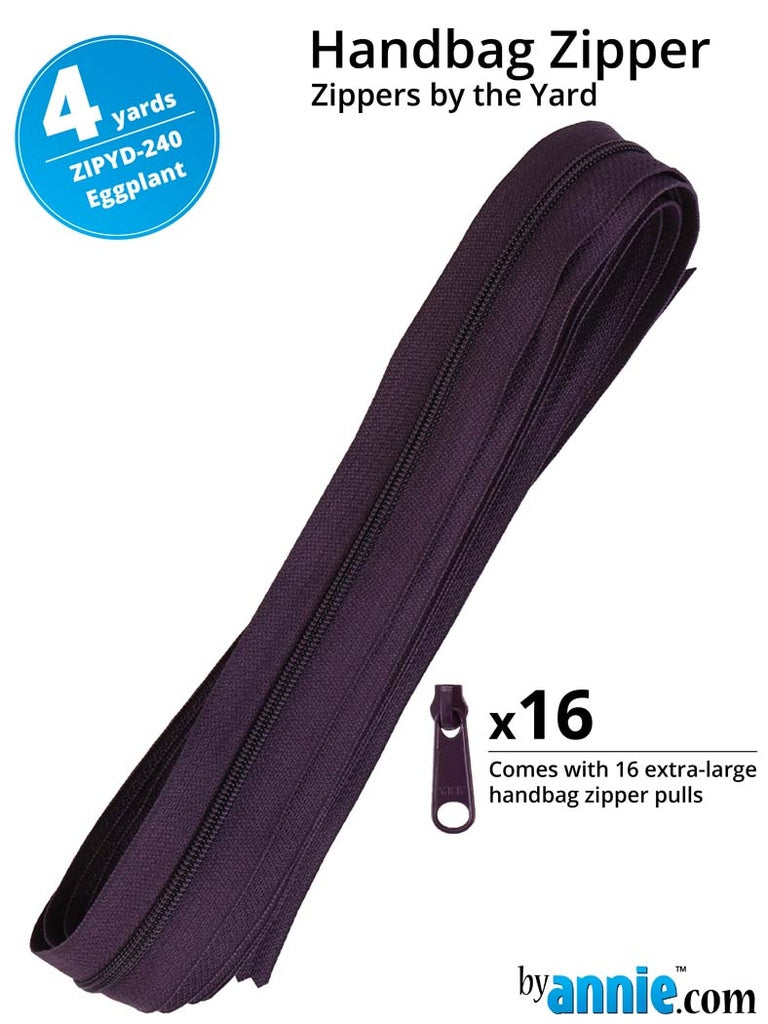 ByAnne's Zippers by the meter - 365 cm, Multiple Colors