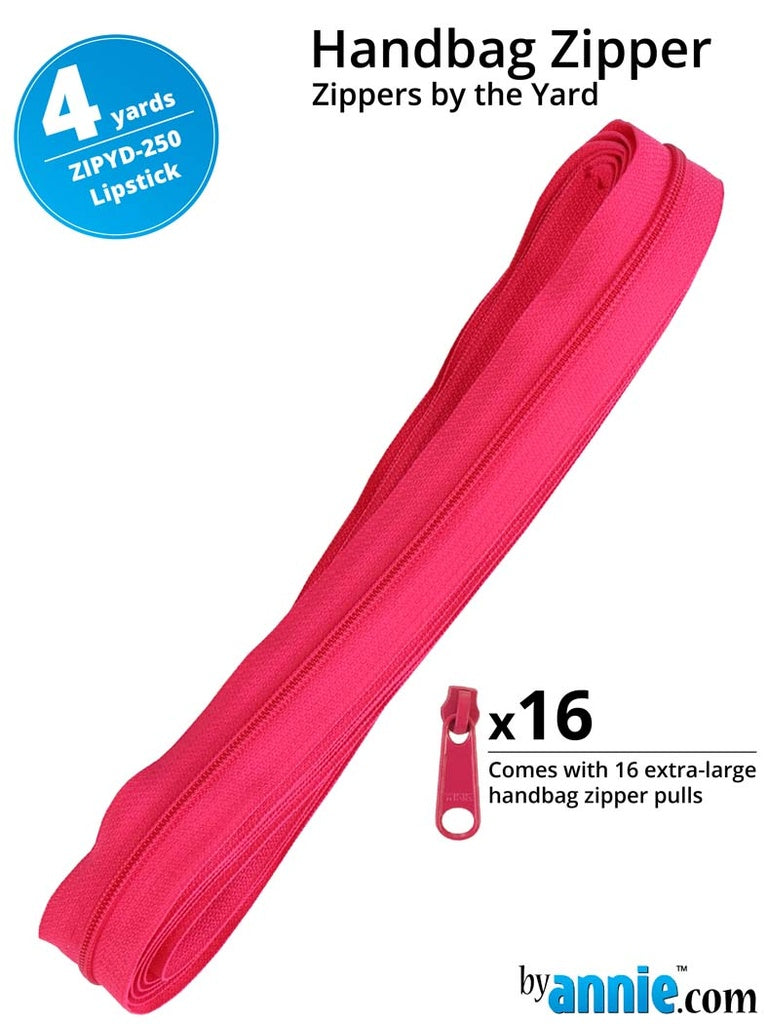 ByAnne's Zippers by the meter - 365 cm, Multiple Colors