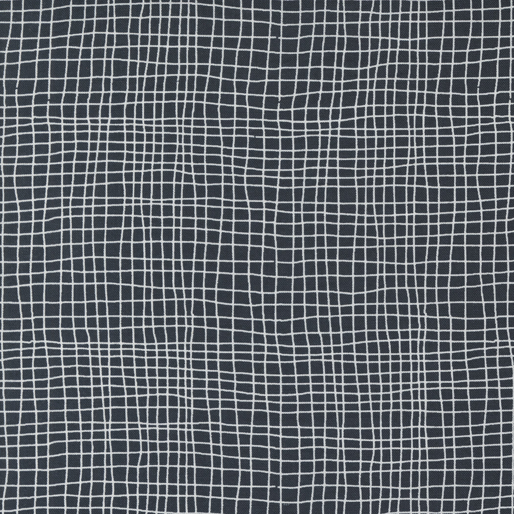 Zen Chic Filigree 1815-21 Grids Black – musta puuvillakangas, jossa tyylikäs ruudukkokuvio. Sopii tilkkutöihin ja käsityöprojekteihin