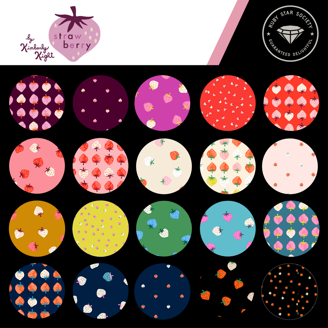Ruby Star Society - Strawberry - 5" Charm fabric bundle