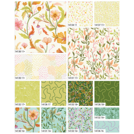 Lynn Warme - Floral Fondant - 5" Charm-tygpaket RP-modern